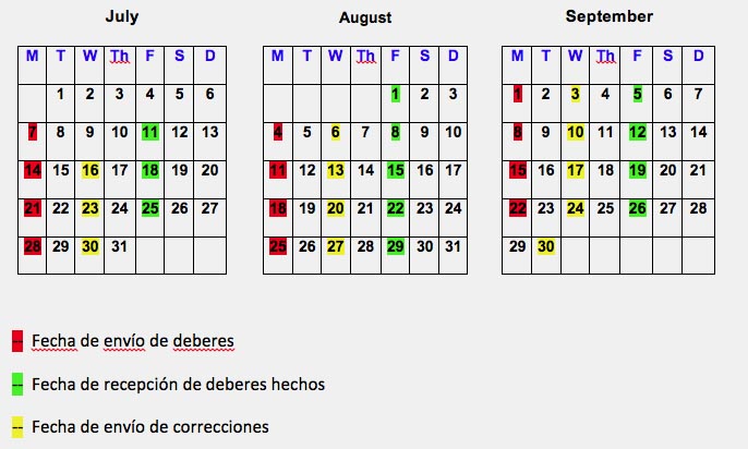 Calendario 2013