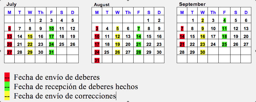 CALENDARIO 2015